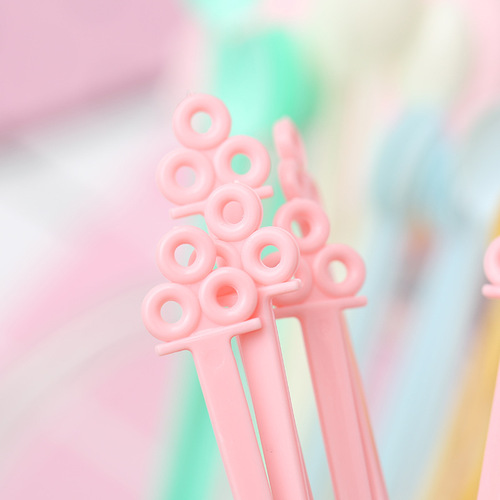 Candy-colored plastic mini coffee spoon Japanese food play mixing spoon for adjusting sauces, jam simulation droplet gel coloring tool