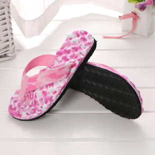 New Couple Slippers Camouflage Massage Slippers Simple Women's Slippers Sandals Flip-Flops Soft Non-Slip Candy Color