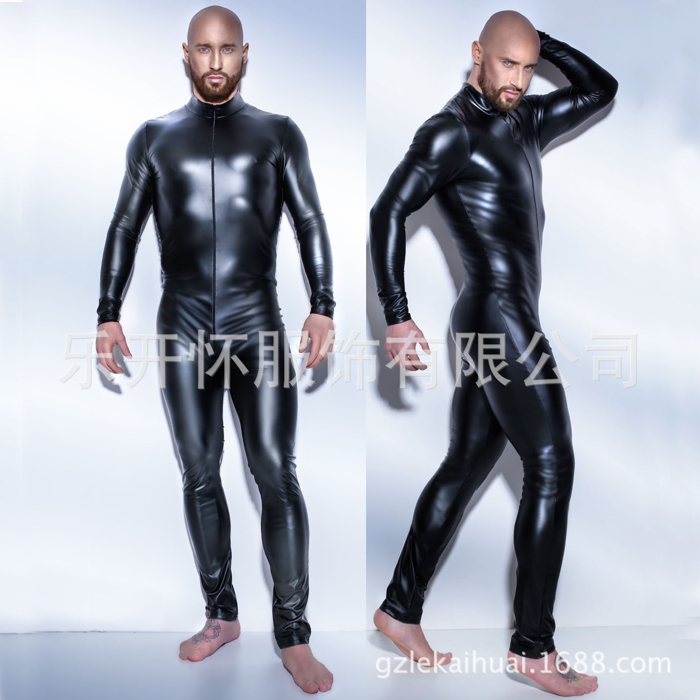 Men's underwear made of patent leather, suit for clubs and parties, European style, tight, halloween 2