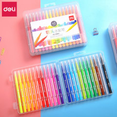 有力なカラーペンの柔らかいペンの水彩ペンセットの学生はカラーペンで水を洗うことができます。
