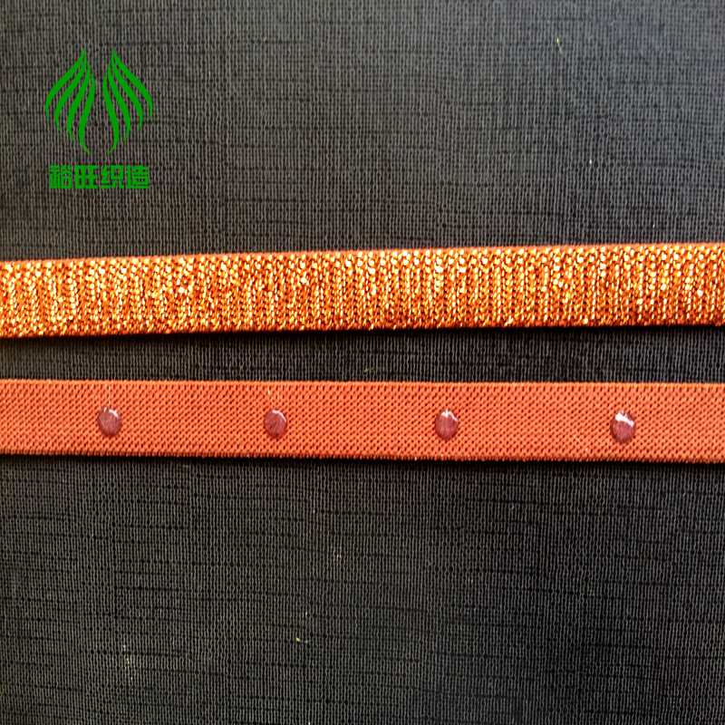 供应尼龙弹力滴胶带 滴硅胶防滑内衣文胸肩带 新颖款式 可寄样板