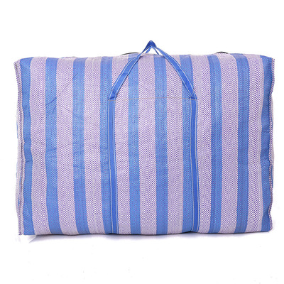 Manufactor wholesale Blue bar capacity nylon Bags travel Move packing luggage Storage bag