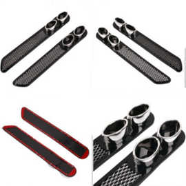 汽车装饰风口仿真排气筒风口假排气孔排气筒改装尾喉酷炫车用