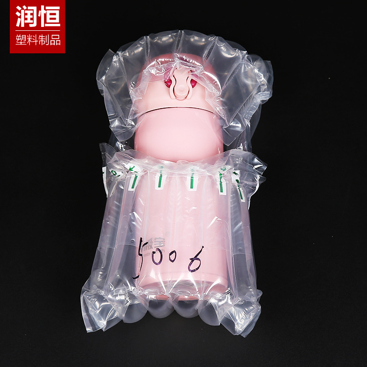 厂家直供 杯子充气气柱袋 快递减震缓冲气泡包装袋共挤膜批发