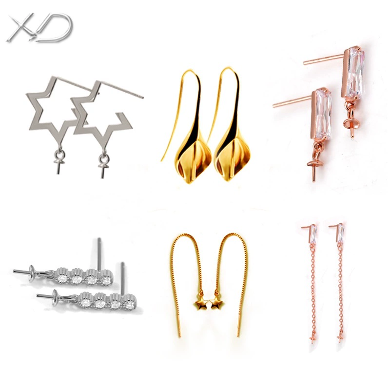 XD S925, серьги, аксессуар, украшения, образец серебро 925, DIY, оптом