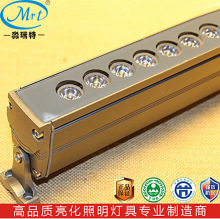 LED大功率单色RGBW广告牌建筑轮廓墙面投射线条轮廓洗墙灯48W