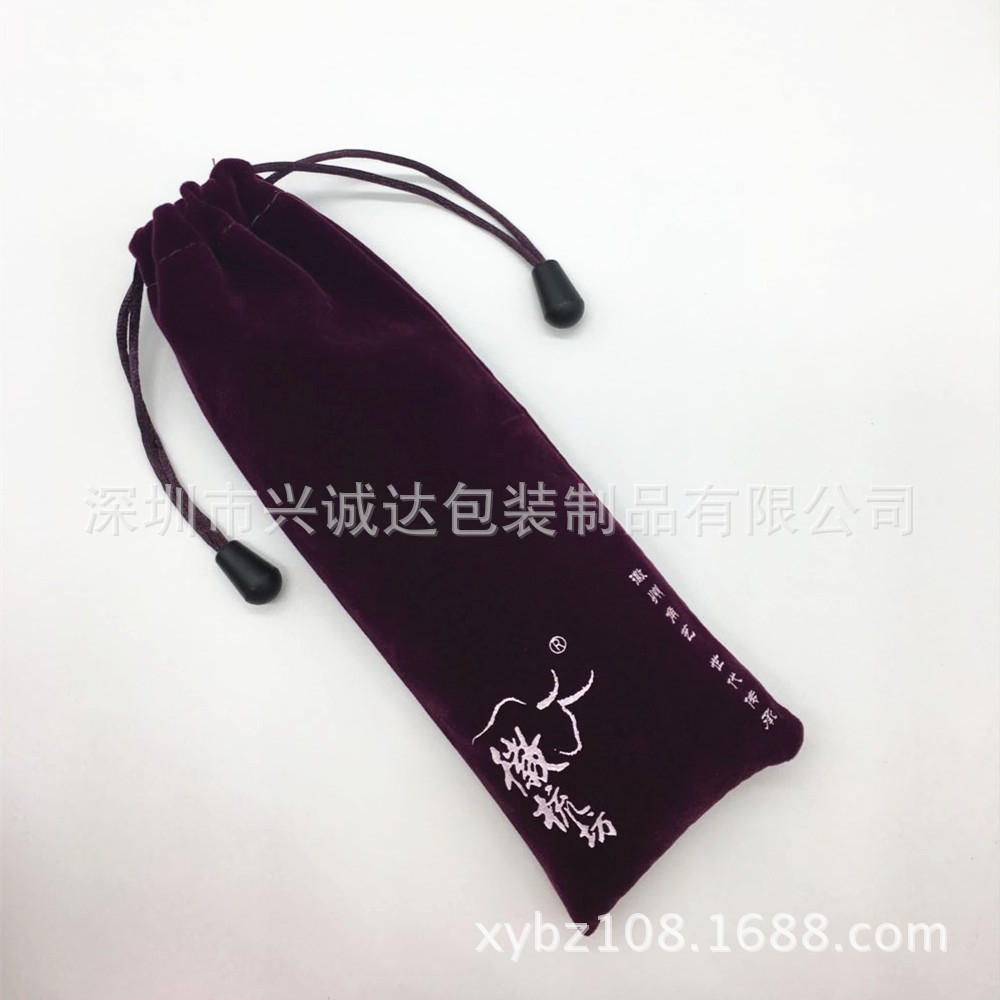 兴诚达新品推荐牛角梳植绒绒布袋礼品梳子袋梳子包装袋梳子锦布袋