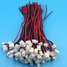大量现货XH2.54 2p端子单头线1007 22AWG电子线束 咪头喇叭连接线