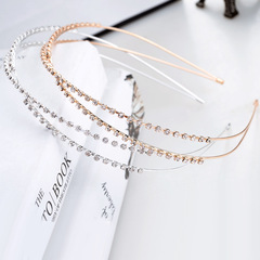 Wholesale of Korean style hair accessories, exquisite rhinestone headbands, crystal studded diamonds, sweet thin headbands, cross headbands, wholesale