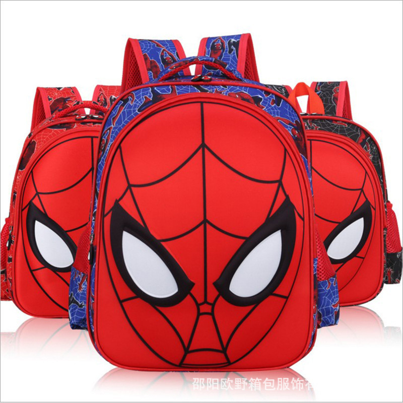 Elementary School Student Schoolbag Boy Backpack Spider Facial Makeup Kindergarten Schoolbag 1-3-6 Grade Cartoon Schoolbag 3D Model Elementary School Student Schoolbag Boy Backpack Spider Facial Makeup Kindergarten Schoolbag 1-3-6 Grade Cartoon Schoolbag 3D Model