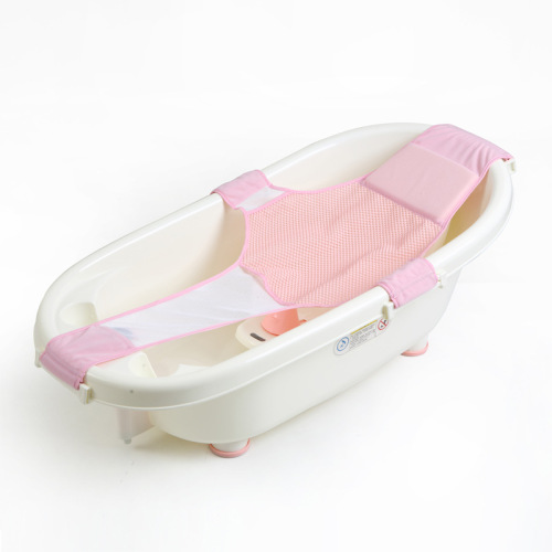 Infant and child bath net baby bath bed net pocket cross universal adjustable newborn bath tub bracket bath net