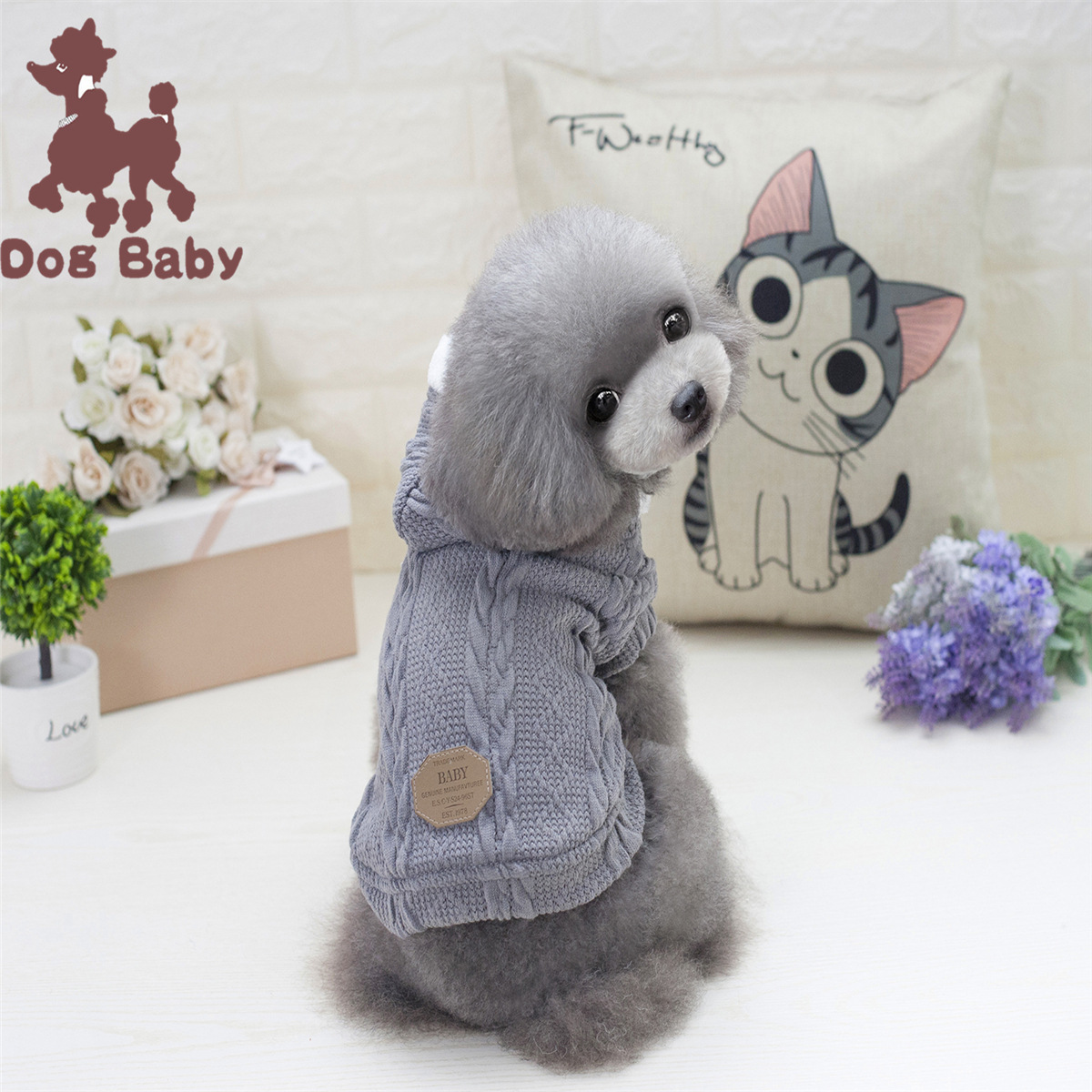 Ropa para mascotas ropa para perros ropa para mascotas Otoño e Invierno peluche perro pequeño de lana de tres colores de dos patas de algodón acolchado ropa al por mayor