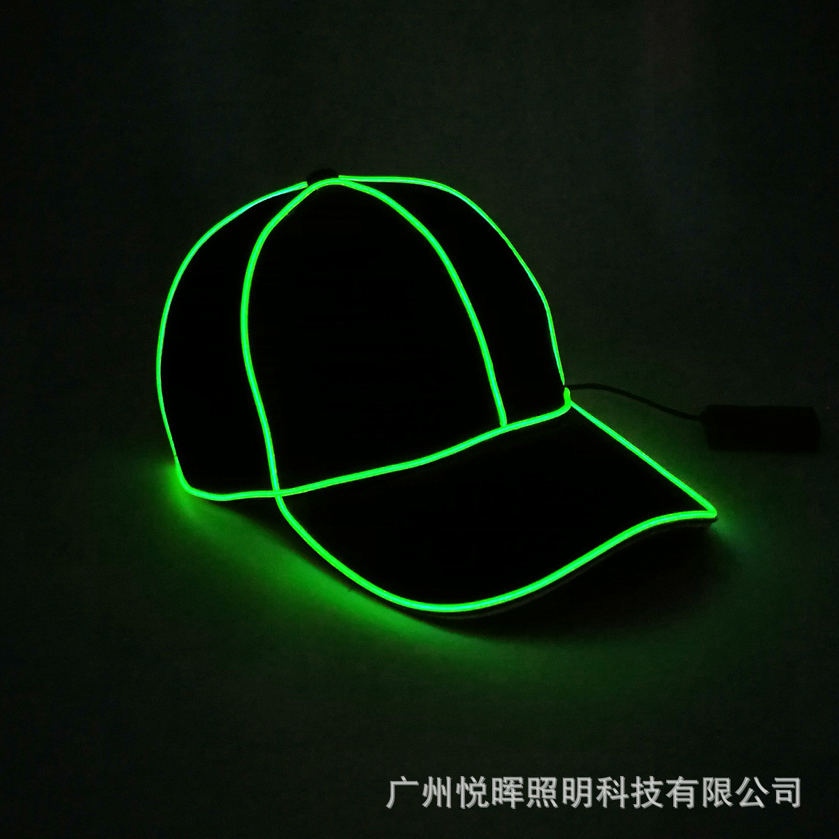 Luminosa gorra de béisbol luz fría flash casquillo brillante hip hop sombrero bola espectáculo noche suministros