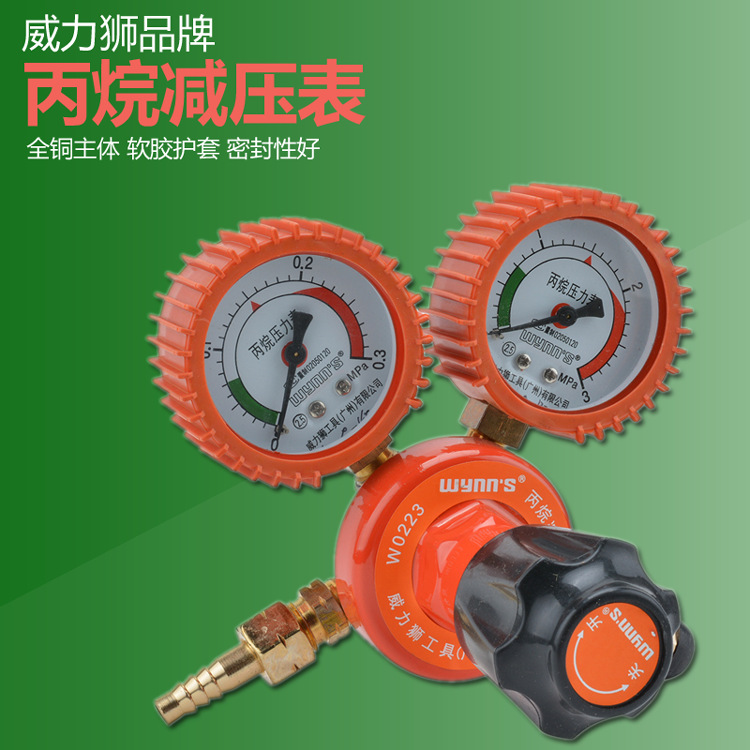 Wynn’s威力狮 全铜主体丙烷减压表 减压器 压力表 流量计W0223
