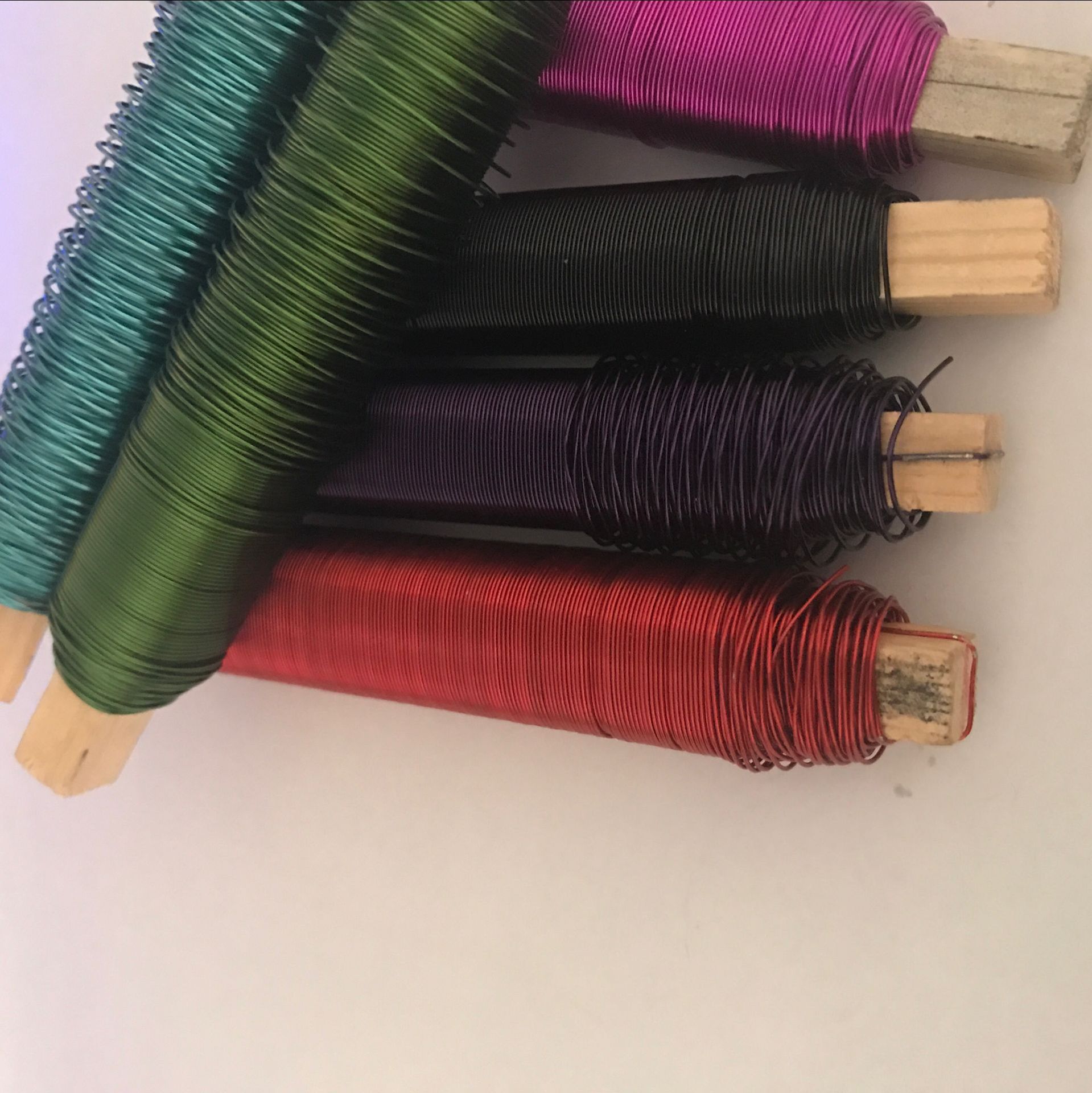 手工DIY 细软铁丝饰品装饰彩色丝 彩色软铁丝 圣诞节DIY手工用丝