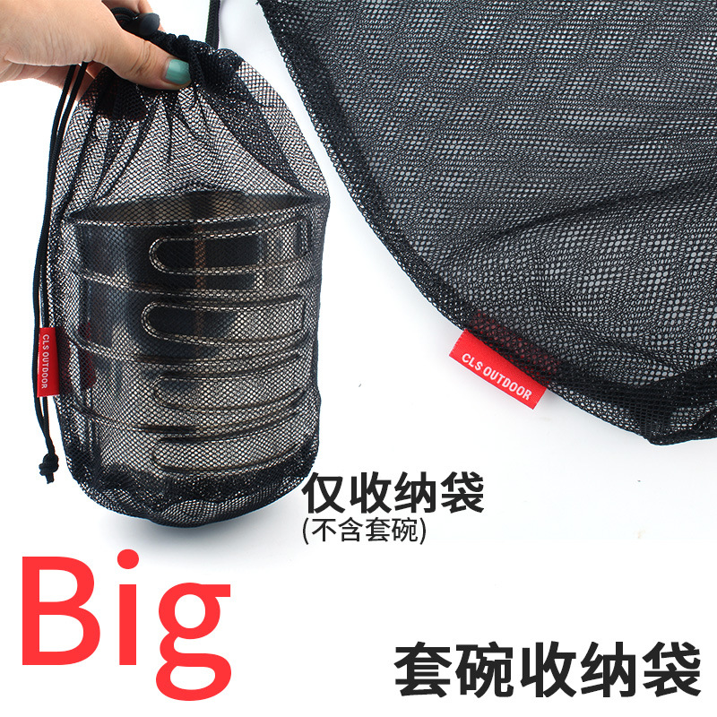 Al Aire Libre 304 plegable de acero inoxidable tazón 500ml camping portátil multi-funcional picnic set Tazón utensilios de cocina taza de escalada vajilla