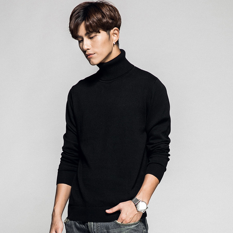 Solid color long sleeve turtleneck sweater men's pullover men's bottoming sweater men's sweater business cross-border Men's wholesale Solid color long sleeve turtleneck sweater men's pullover men's bottoming sweater men's sweater business cross-border Men's wholesale