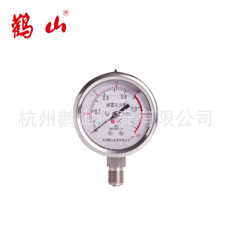 YN60BF 耐震压力表 304压力表 抗震表 不锈钢耐震压力表 厂家直销