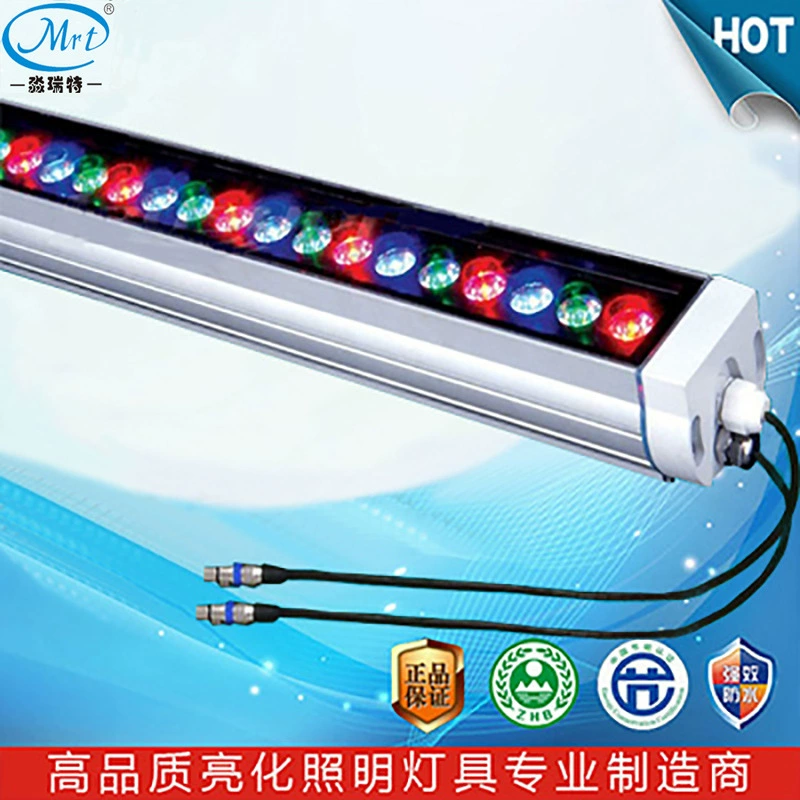 Светодиодный мощный монохромный RGB внутренний и внешний пульт дистанционного управления Billboard контур здания стены проекции линии мыть 36W