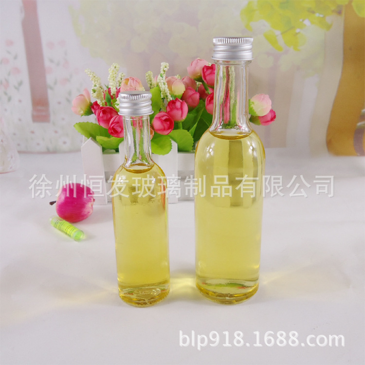 批发玻璃小酒瓶一两二两空白酒瓶透明50ml100ml玻璃瓶品鉴酒瓶