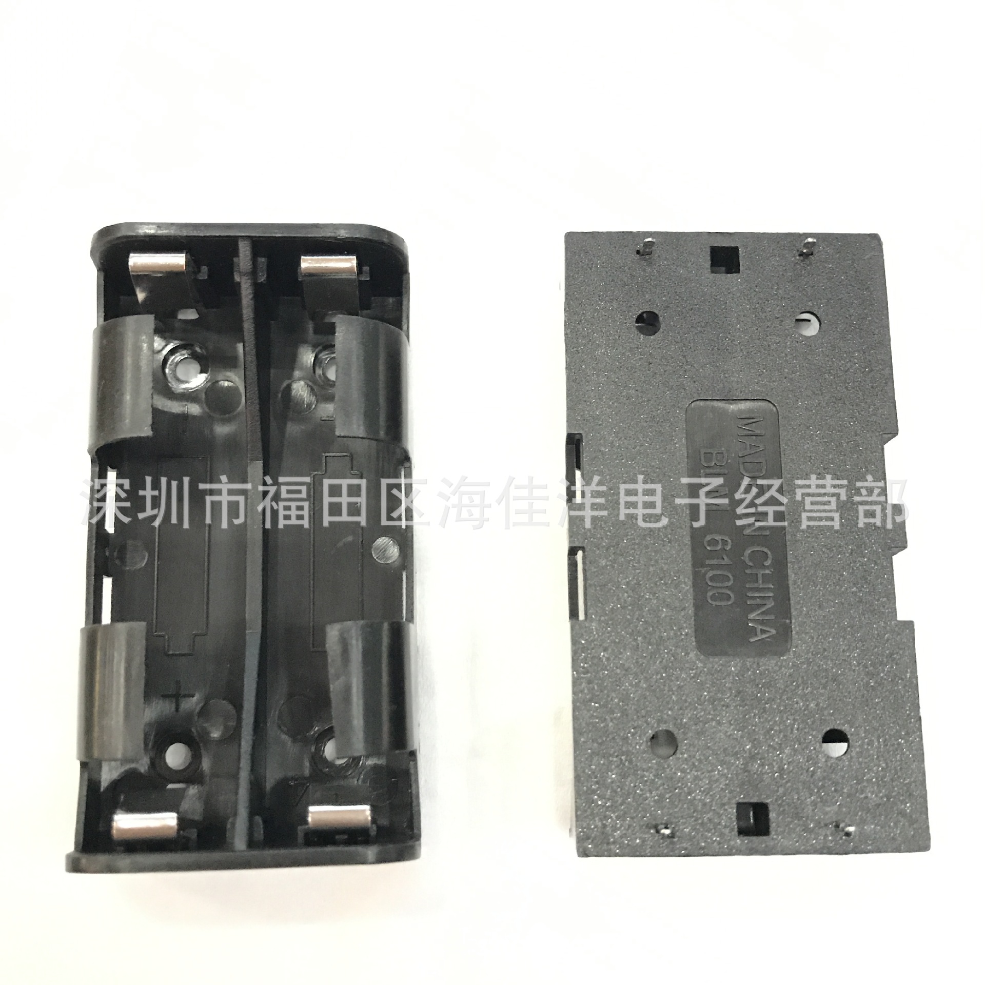 2AA插针电池座 五号两节PCB电路板插针DIY电池盒 5号2节电池盒