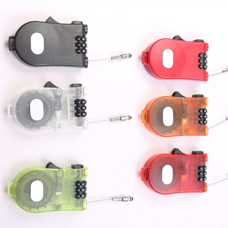 507旅行箱リュックサック戸棚暗号ロック箱収納箱ロック戸棚伸縮可能なワイヤーロック