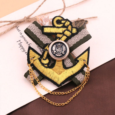 韓国版新型ファッション韓国男女学院風流蘇肩章スーツブローチバッジ勲章アクセサリー卸売り