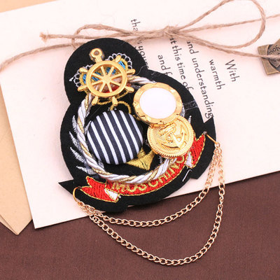 韓国版新型ファッション韓国男女学院風流蘇肩章スーツブローチバッジ勲章アクセサリー卸売り