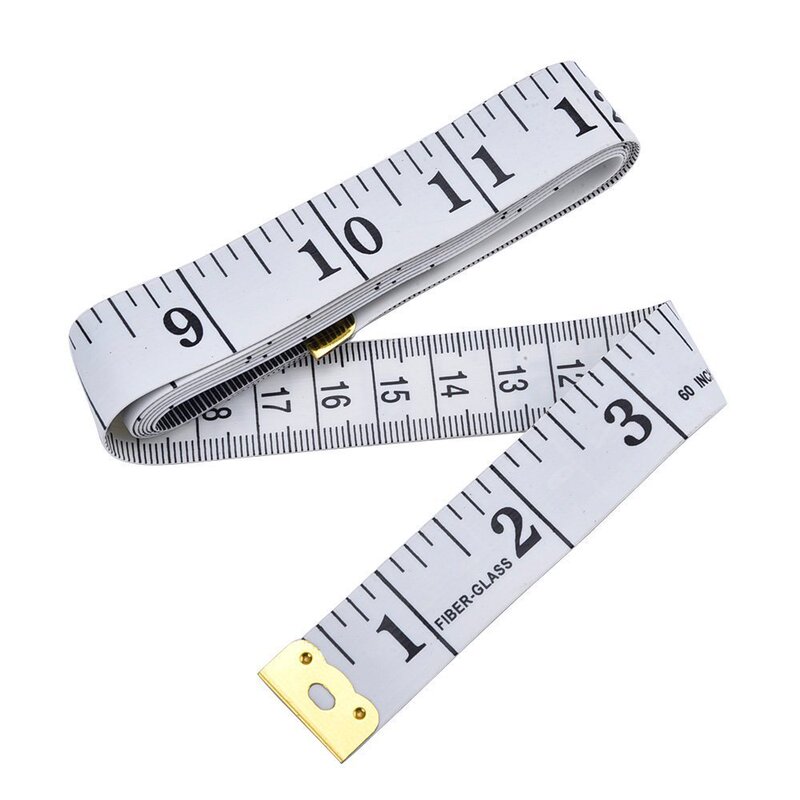 White ruler with foot/inch tape measure color soft tape measure sewing soft ruler measuring ruler Taobao gifts