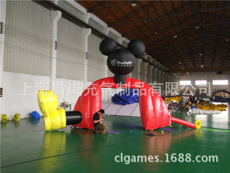 厂家直供充气拱门 米老鼠充气卡通拱门 创意异形可爱拱门