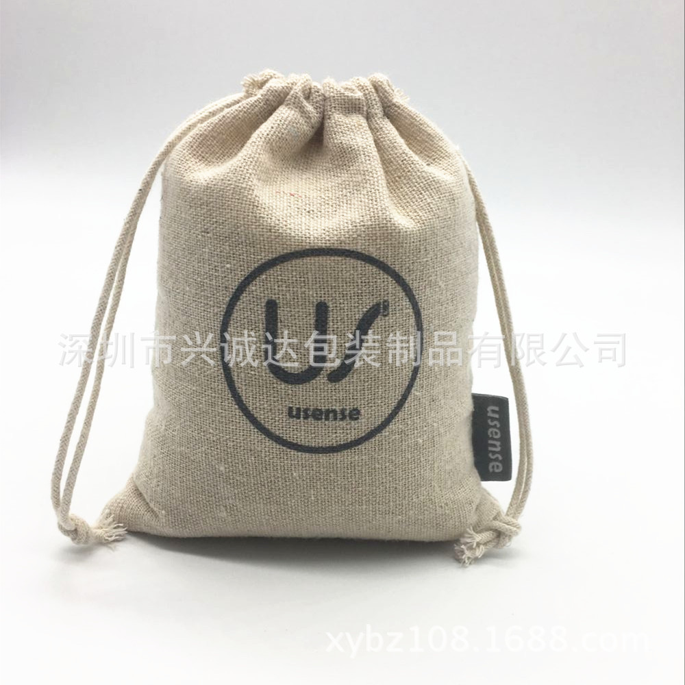 深圳厂家棉布袋束口袋耐用帆布袋束口纯棉布抽绳袋通用环保包装袋