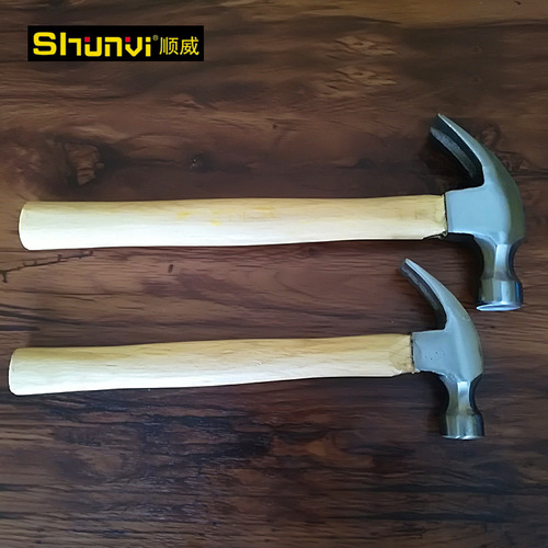 Manufacturer wholesale wooden handle claw hammer 0.25kg/0.5kg/0.75kg woodworking claw hammer construction nail hammer