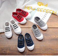 【虧本】春秋季韓國鞋帶裝飾彩色兒童帆布鞋 男女童單鞋1-7歲