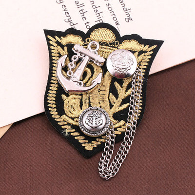 韓国版新型ファッション韓国男女学院風流蘇肩章スーツブローチバッジ勲章アクセサリー卸売り