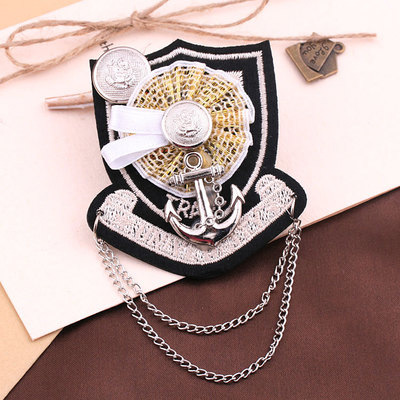 韓国版新型ファッション韓国男女学院風流蘇肩章スーツブローチバッジ勲章アクセサリー卸売り