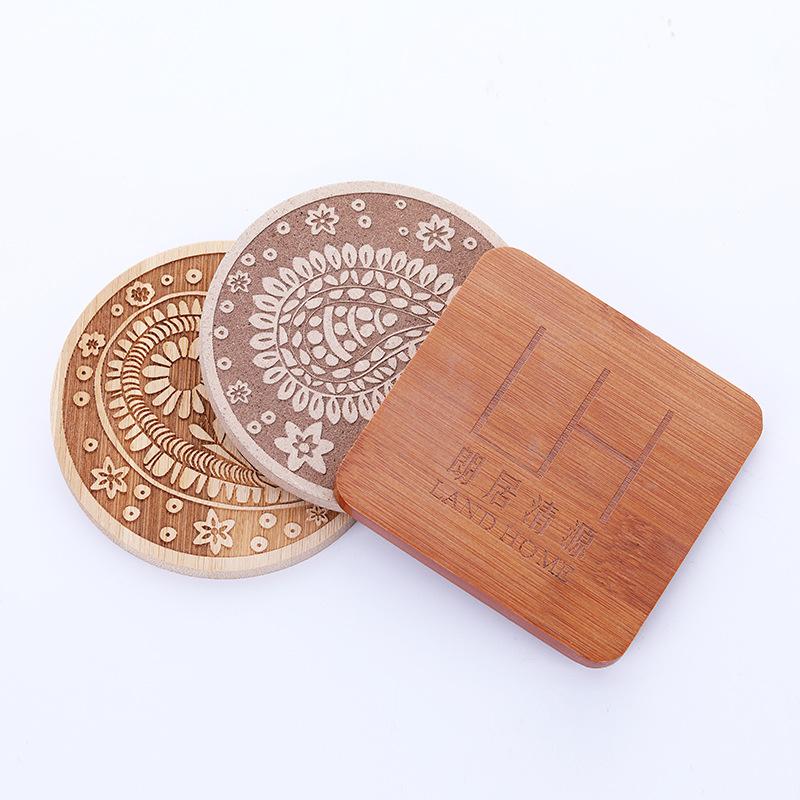 木质杯垫创意木制日式茶道茶杯托榉木隔热垫胡桃木垫咖啡杯垫