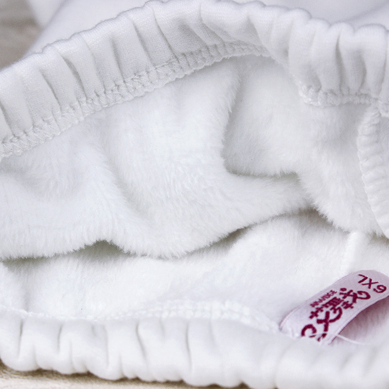 Danza DE LOS NIÑOS engrosada de lana forrada de las niñas de otoño e invierno ropa de práctica pantalones blancos pantalones de pedal polainas pantalones de paso