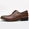 Footwear for leather shoes English style for leisure, classic suit, autumn