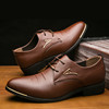 Footwear for leather shoes English style for leisure, classic suit, autumn