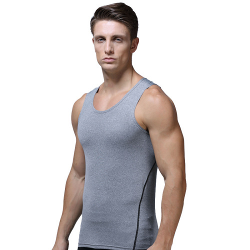 New quick-drying sports tights vest men's basketball training running elastic quick-drying summer fitness vest