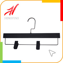 红枫晾衣架男装黑色裤架休闲服装裤夹塑料防滑衣工厂批发防尘