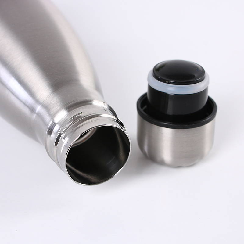 Botella de coque de acero inoxidable regalo de moda termo taza de moda marca deportiva hervidor creativo gradiente de color botella de coque suministro