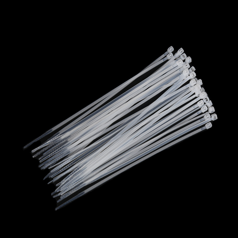 Cross-border exclusive white zip ties Industrial grade plastic bundling straps 3*150 binding zip ties 1000 pieces/pack 