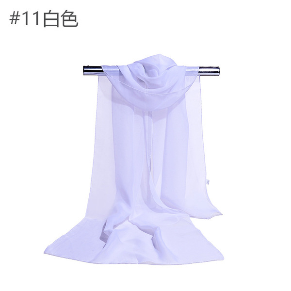 Universal shiffon summer white scarf