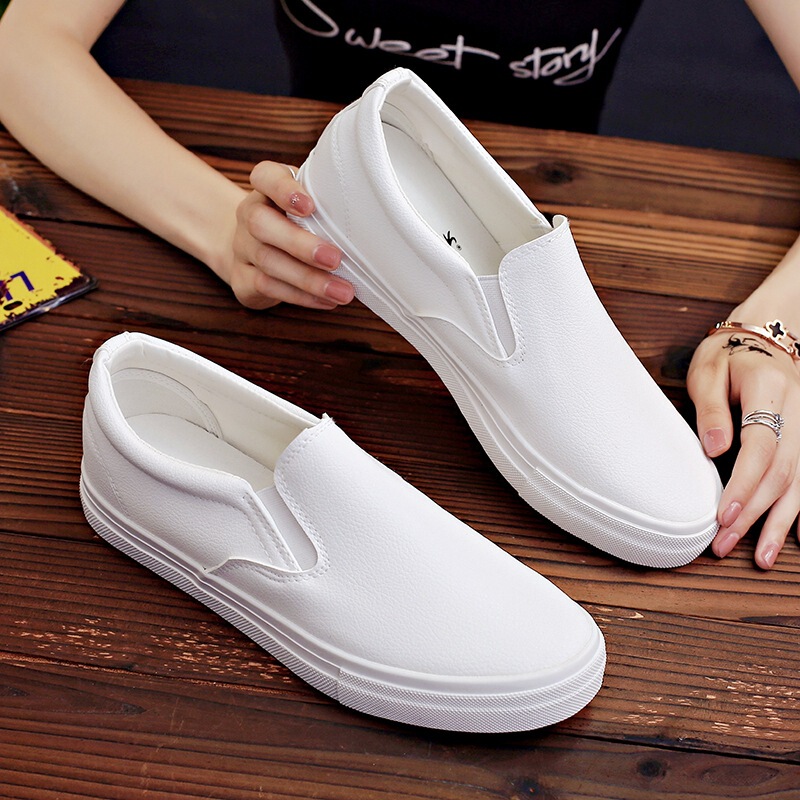 Slip-On White Shoes for Men and Women, Soft-Soled Sneakers for Men and Women, Casual Lazy Shoes, Couple Style Dance Shoes for Women Slip-On White Shoes for Men and Women, Soft-Soled Sneakers for Men and Women, Casual Lazy Shoes, Couple Style Dance Shoes for Women