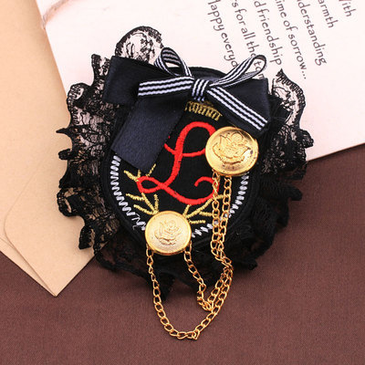 韓国版新型ファッション韓国男女学院風流蘇肩章スーツブローチバッジ勲章アクセサリー卸売り