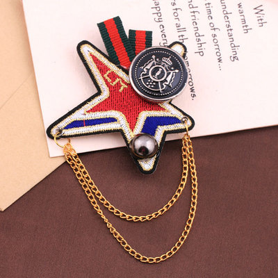 韓国版新型ファッション韓国男女学院風流蘇肩章スーツブローチバッジ勲章アクセサリー卸売り