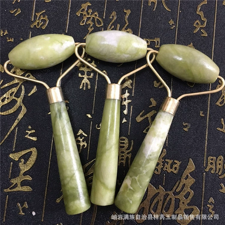 Массажер-контейнер для красоты из натурального нефрита Xiuyan нефритовый ролик для похудения лица массажная палочка с одной головкой нефритовый ролик нефритовый пуш