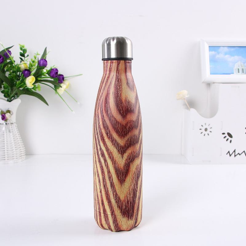 Acero inoxidable botella de coque regalo negocio ventosa portátil deportes hervidor creativo marbling taza al por mayor