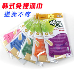 Foam-free bath glove, colorful shower glove for back scrubbing, gentle on skin, saves water, time, and effort